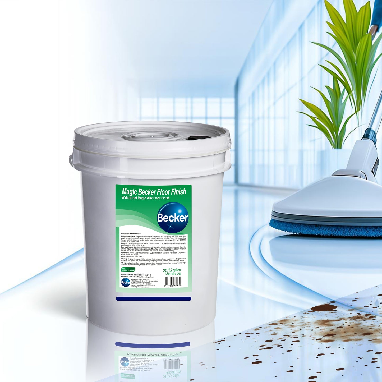 Magic Becker Floor Finish (Waterproof Magic Wax Floor Finish)